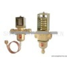 Pressure controlled water valves refrigeration system